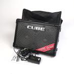 中古 ギターアンプ ローランド ROLAND CUBE Street EX BK ステレオ ポータブルアンプ マイクスピーカー
