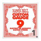 アーニーボール アコギ弦 / エレキギター弦 バラ 1本 ゲージ:009 1009 PLAIN STEEL ギター 弦 バラ売り ERNIE BALL