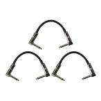 Silk Road LG104-0.15M-3P BK ギターパッチケーブル 15cm LLプラグ×3本パック