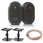  monitor speaker JBL PROFESSIONAL 104-BT-Y3 powered speaker HIBINO 104-Y3 for cable 2m desk stand 3 point set small size 