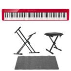  Casio электронное пианино цифровой фортепьяно CASIO Privia PX-S1100 RD красный подставка bench коврик 4 позиций комплект [ клавиатура EMset]