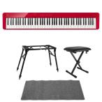  Casio электронное пианино цифровой фортепьяно CASIO Privia PX-S1100 RD красный подставка bench коврик 4 позиций комплект [ клавиатура KMset]