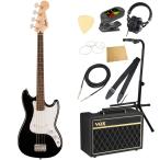 Squier スクワイヤー スクワイア Sonic Bronco Bass LRL BLK エレキベース VOXアンプ付き 入門10点 初心者セット