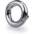 ペニスリング コックリング グランスリング ステンレス 歯車設計 調整可能 男性用 2サイズ M L