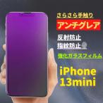 ショッピングiphone13mini iPhone 13mini ブルーライトカット アンチグレア 強化ガラス フィルム 非光沢 さらさら 反射防止 指紋防止 13 mini