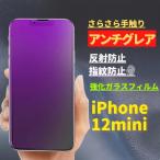 ショッピングiphone12 mini iPhone 12mini ブルーライトカット アンチグレア 強化ガラス フィルム 非光沢 さらさら 反射防止 指紋防止 アイフォン