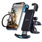【全面保護】Bluelage 自転車 スマホ ホルダー スタンド オートバイ バイク 携帯ホルダー 片手操作 手帳型ケース対応 クロスバイク ロードバ