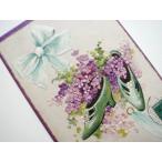  открытка лента sumire . орнамент ... обувь античный открытка с видом фиолетовый. цветок en Boss 