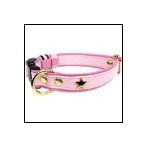 猫の首輪スターソフトレザーカラーピ...