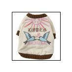 秋冬 新作 犬の服 ビーチェ スィングバードカウチンニット ホワイト 洋服 beache ドッグウェア