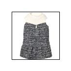 犬の服秋冬ツィードワンピースブラッ...