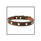 犬用首輪国産ハートメタルカラーブラ...