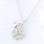 ネックレス レディース ダイヤモンド   k10 ゴールド 10金  華奢 ホワイトゴールドk10 クローバー 　  人気  クリスマス