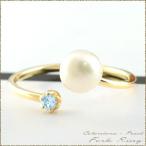  кольцо 10 золотой голубой топаз жемчуг вилка кольцо кольцо k10 Gold булавка кольцо для ключей 10k желтое золото k10.. Рождество 