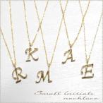 ショッピングイニシャル 18金 イニシャルネックレス レディース k18 ネームネックレス シンプル チャーム 選べるカラー 華奢 イエロー ピンク ホワイト 18k 人気 ギフト クリスマス