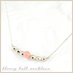 ネックレス インカローズ ラインネックレス ペンダント k10 ホワイトゴールドk10 10k 10金 シンプル 丸玉  ライン レディース 人気  クリスマス