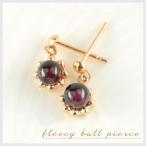 レディース ピアス ガーネット 10金 ピンクゴールドk10  k10 スタッドピアス  10k k10 一粒 プチピアス 1月の誕生石 4mm 揺れる  クリスマス