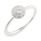 k10 リング フラワーリング ダイヤモンド 指輪 円形 花 10k 10金 ホワイトゴールドk10 レディース ゴールド リング アンティーク調