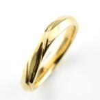 リング K18 指輪 レディース 甲丸 3mm イエローゴールド シンプル 地金リング 18金 結婚指輪 マリッジリング 重ね付け ゴールドリング