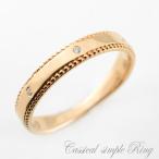  бриллиантовое кольцо женский K18 розовое золото flat удар . простой кольцо . примерно кольцо обручальное кольцо engage булавка кольцо для ключей 18 золотой Рождество 