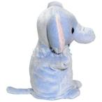 キュート販売 PUPPET COLLECTION ZOO ゾウ ハンドパペット ブルー J0015