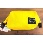 リラックマ　帆布水玉柄　ワイヤーポーチ小　黄色