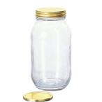 石塚硝子 ガラス瓶（3個セット） キッチン雑貨 ダブルキャップ容器 900 アデリア 925ml 収納容器