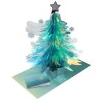 クリスマスカード Xmas Pop up Card series ホログラムハニカムラウンドカード グリーンクリスマス プレゼント 福袋 男の子 女の