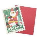 クリスマスカード スタンプ ミニカード サタケシュンスケ サンタクロース APJ 封筒付きグリーティングカードクリスマス プレゼント 福袋 男の子 女