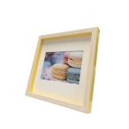 фоторамка ma Caro n рама Macaron frame Yellow 200x200mm( открытка размер коврик есть ) 22.3×22.3×2.5cm