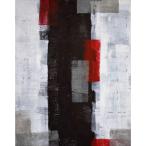 Red and Grey Abstract Art Painting インテリア IAP51601 パネルフレーム