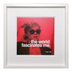 アンディ ウォーホール Andy Warhol　 インテリアアート POP ART THE WORLD FASCINATES ME 壁掛け 額付き インテリア