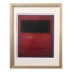 Mark Rothko マーク ロスコ インテリアアート Black over Reds  壁掛け 額付き