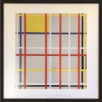 インテリア パネル ピエト・モンドリアン Piet Mondrian New York City 3 52×52×3.5cm 額装品 ギフト 装飾 インテリア