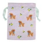  атлас мешочек выгода свет весна . сумка Green Flash blue ribbon dog