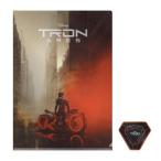 メタリックファイル＆ステッカーセット トロン アレス TRON ARES A4ファイル ダイカットステッカー ディズニー インロック グッズ