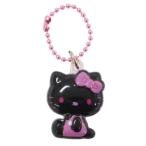 Hello Kitty ..... хочет маленький мяч цепь брелок для ключа розовый черный Sanrio герой товары 