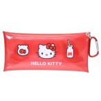  Hello Kitty kalabina имеется прозрачный длинный сумка Sanrio пенал герой красный 