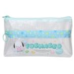 ポチャッコ グッズ ペンケース サンリオ キャラクター クリアダブルファスナーポーチ 新入学