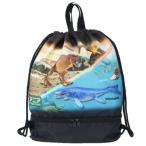 プールバッグ アニア アニマルアドベンチャー 2層ナップ 恐竜 クロ ビーチバッグ 海プール サマーレジャー用品 キッズ 男の子 キャラクター