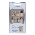  cosme смешанные товары искусственные ногти длинный квадратный тип LEOPARDka Mio Japan нейл-арт накладные ногти 