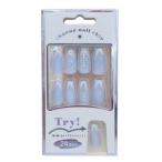  cosme смешанные товары искусственные ногти длинный квадратный тип ICE BLUEka Mio Japan нейл-арт накладные ногти 