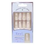  cosme смешанные товары искусственные ногти длинный квадратный тип WHITE FLOWERka Mio Japan нейл-арт накладные ногти 