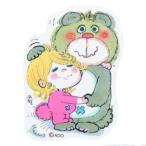 水森亜土 ミニデコステッカー ダイカットシール ベアー キャラクター