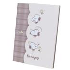 スヌーピー ピーナッツ キャラクター メモ帳 ダイカットカバー付きメモ チェックフェイス カミオジャパン