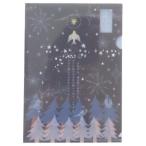  прозрачный файл A5 Miyazawa Kenji иллюзия лампа павильон 1998 прозрачный папка - дерево .. печать .... звезда II новый входить . товары 