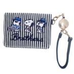 定期入れ スヌーピー リール付き オープン パスケース ピーナッツ ブラザーズ ヒッコリーシリーズ ICカードケース キャラクター【セール】クリスマス