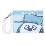  Snoopy чехол для проездного билета одиночный чехол для пропуска BL лицо выше Olaf Peanuts Мали mo craft IC футляр для карточек ходить на работу посещение школы 