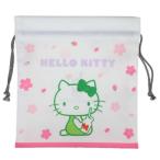  Hello Kitty сумка мешочек M зеленый чай цветок бардачок Sanrio Мали mo craft 