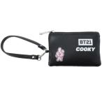 BT21 パスケース付き コインケース 定期入れ ＆ 小銭入れ COOKY LINE FRIENDS キャラクター 商品クリスマス プレゼント 福袋